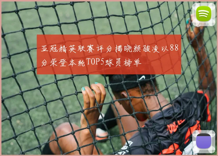 亚冠精英联赛评分揭晓颜骏凌以88分荣登本轮TOP5球员榜单
