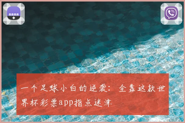 一个足球小白的逆袭：全靠这款世界杯彩票app指点迷津